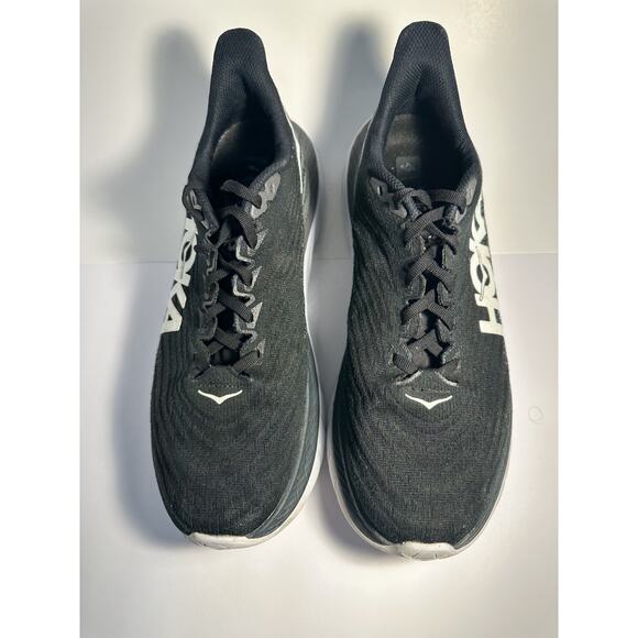 HOKA ONE ONE Mach 6 Men’s Size 10D Running Shoes Black White Lightweight Trainer - Picture 6 of 9